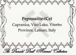 Panunzite in cristalli del Vesuvio - Dalla collezione del museo dell'Università di Napoli